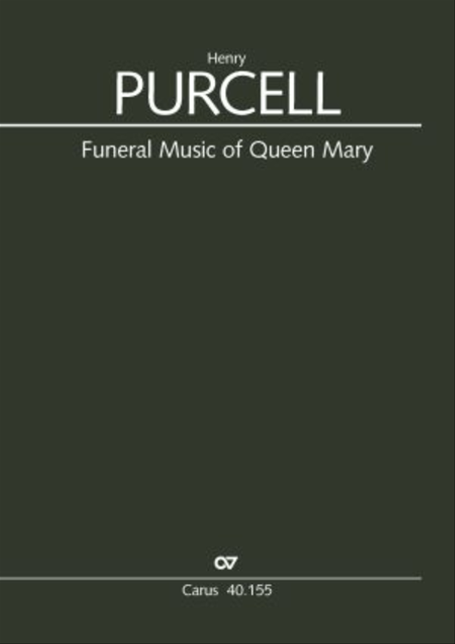 Funeral music of Queen Mary 4-Part scores gallery preview page 1