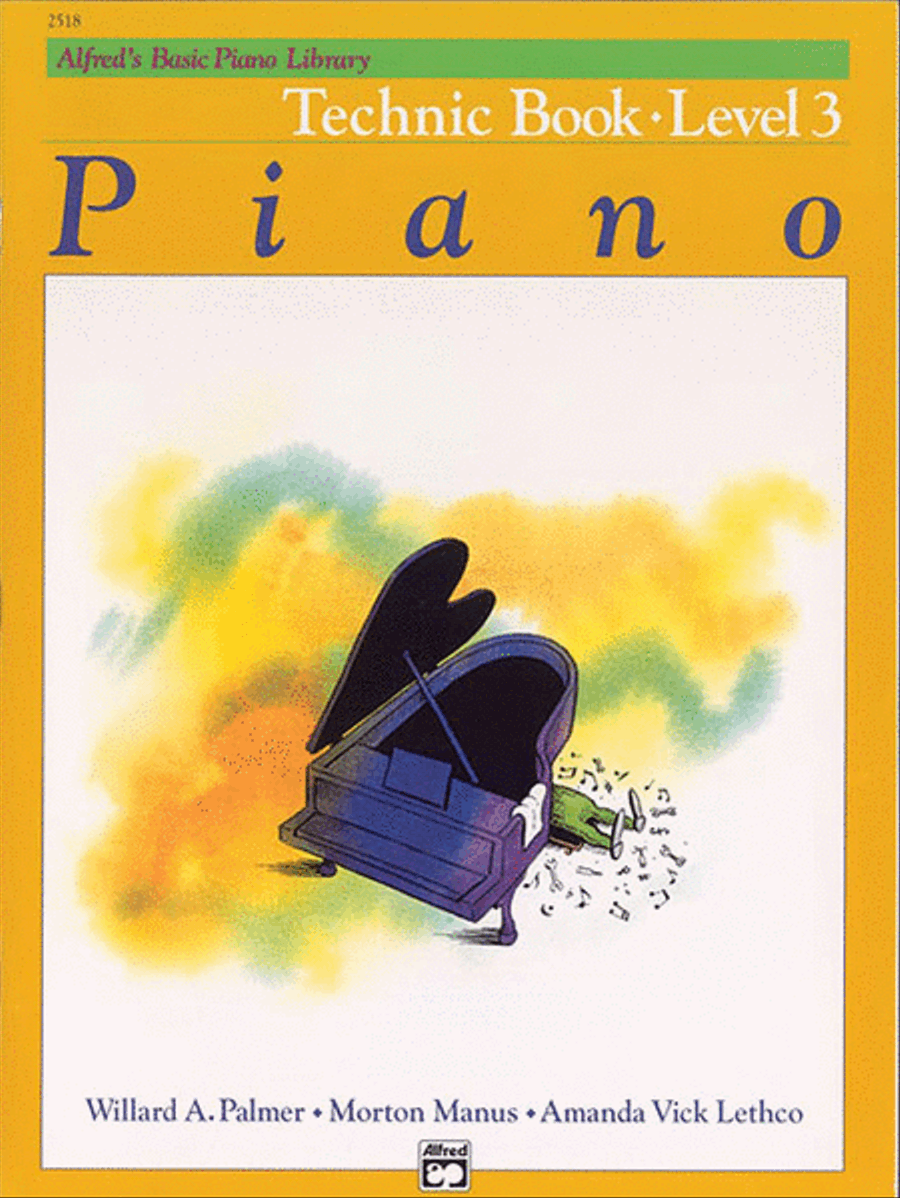 Book cover for Alfred's Basic Piano Course Technic, Level 3