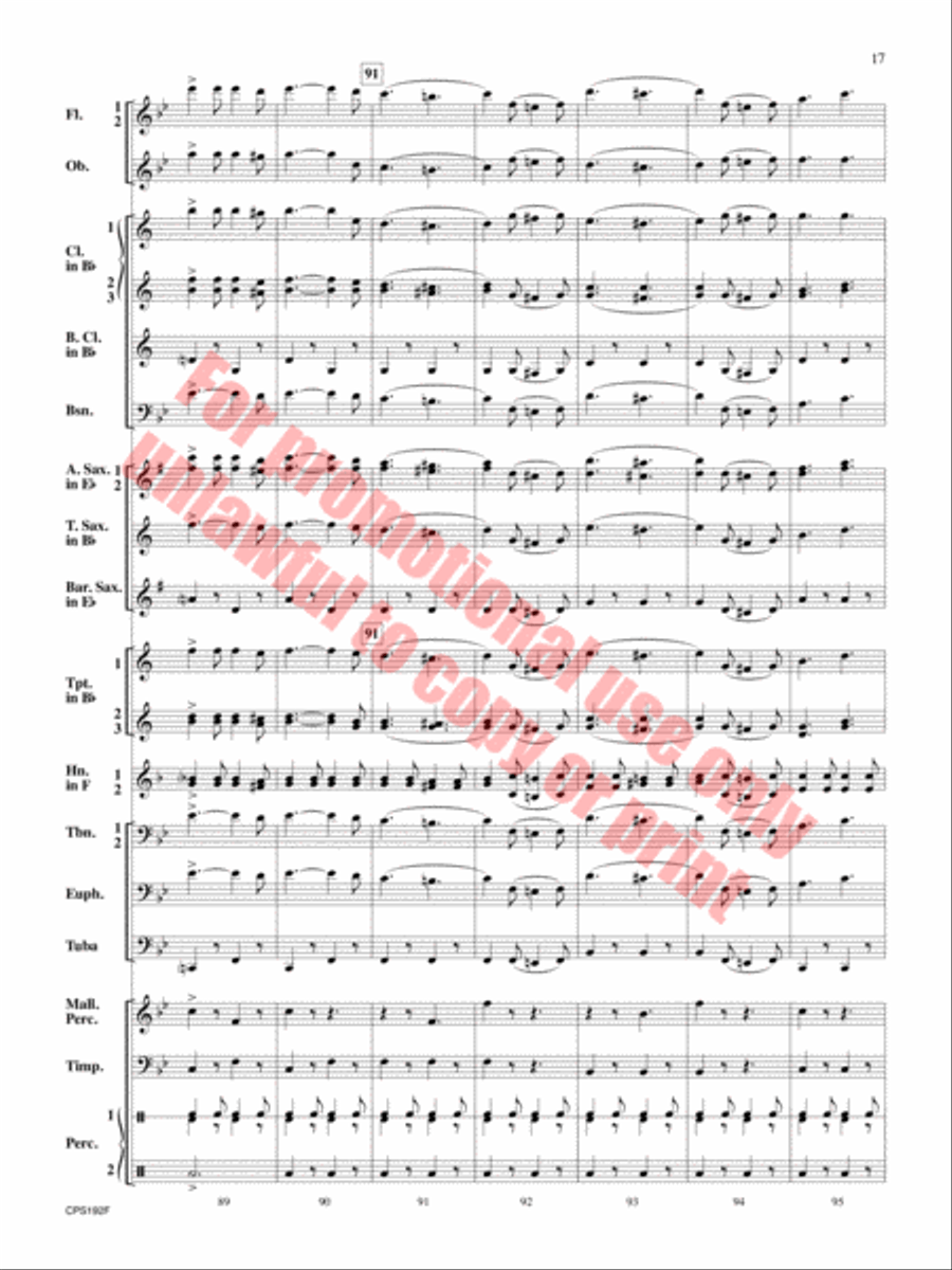 Liberty Bell Concert Band scores gallery preview page 18