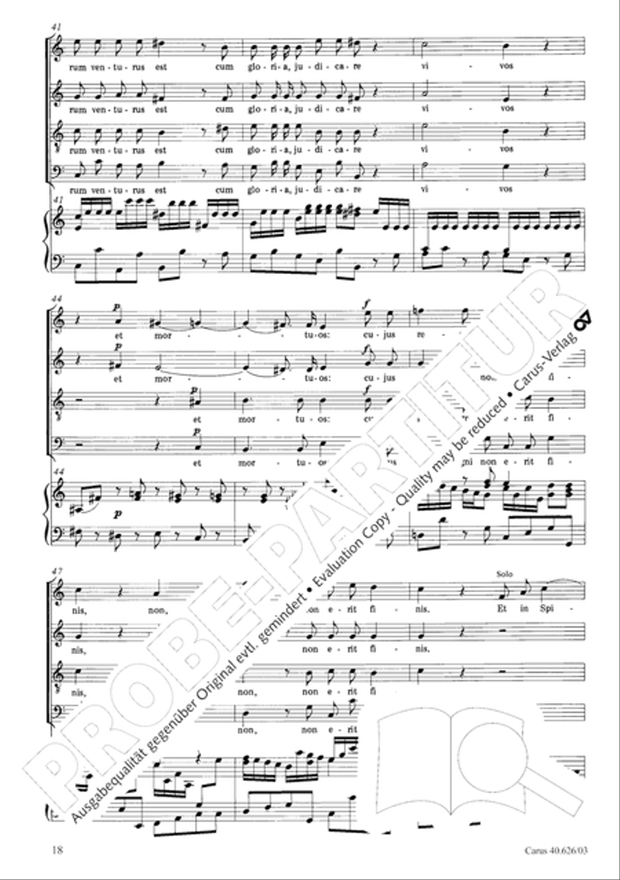 Mass in C Major 4-Part scores gallery preview page 25