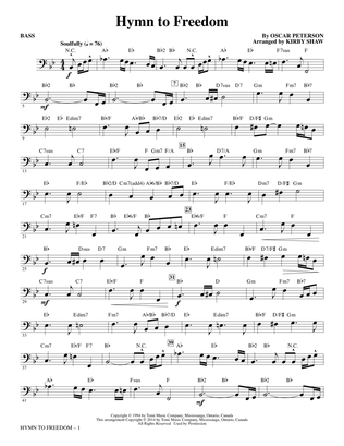 Hymn to Freedom (arr. Kirby Shaw) - Bass