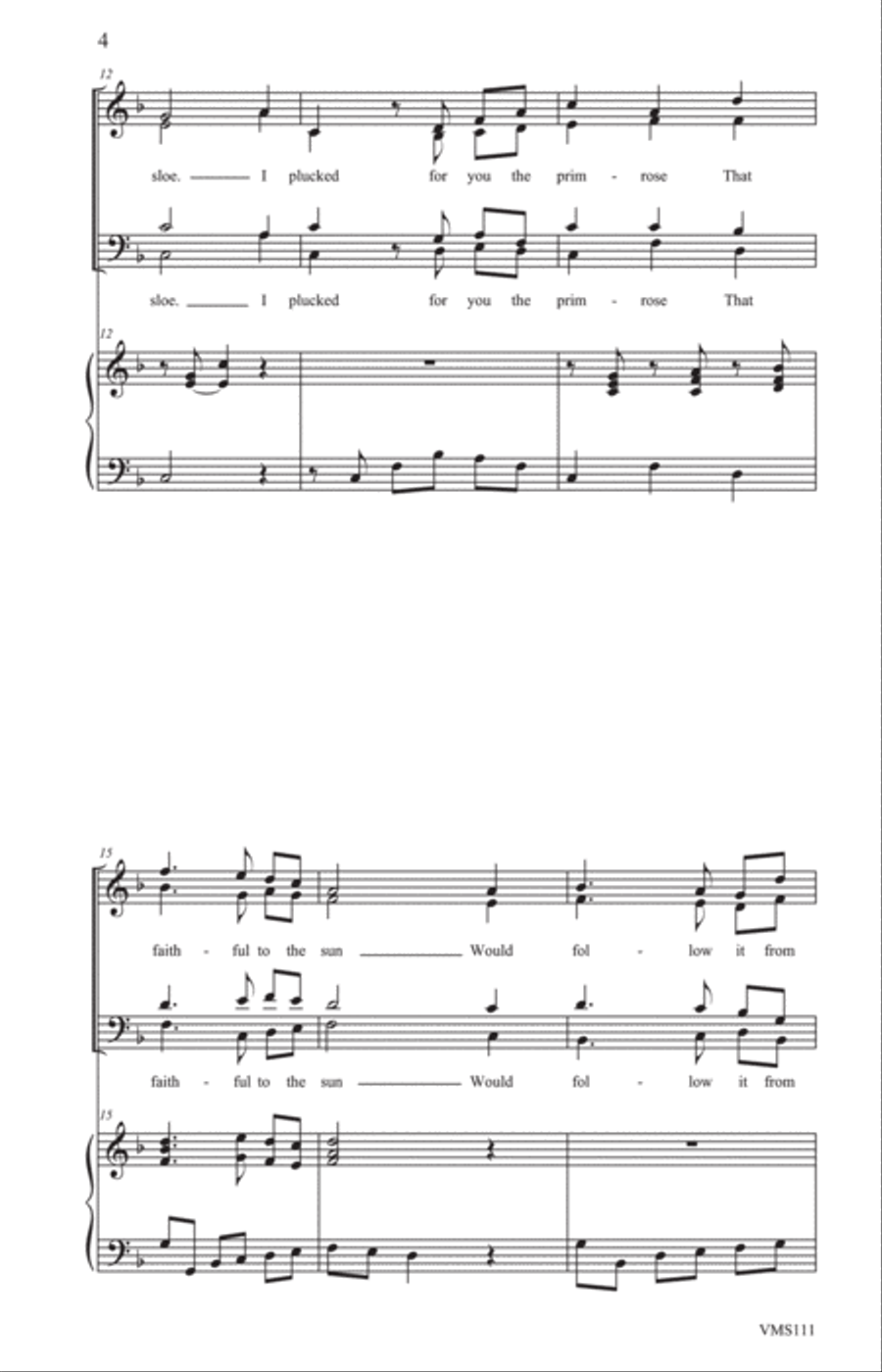A Wild Primrose A Wild Primrose 4-Part scores gallery preview page 4