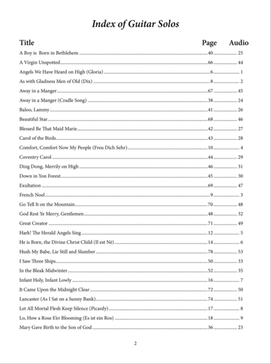 The William Bay Collection - Christmas Guitar Solo Anthology Guitar Solo scores gallery preview page 3