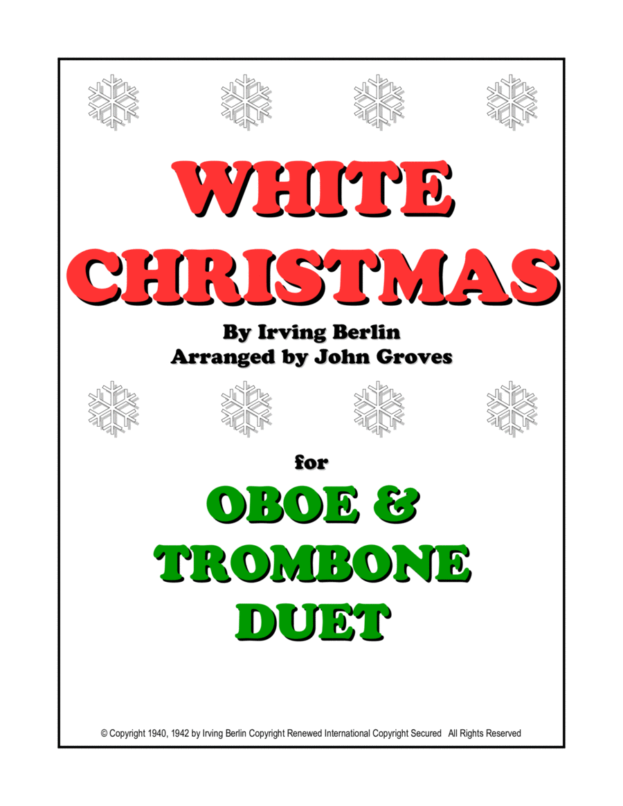 White Christmas White Christmas Trombone Duet scores gallery preview page 1