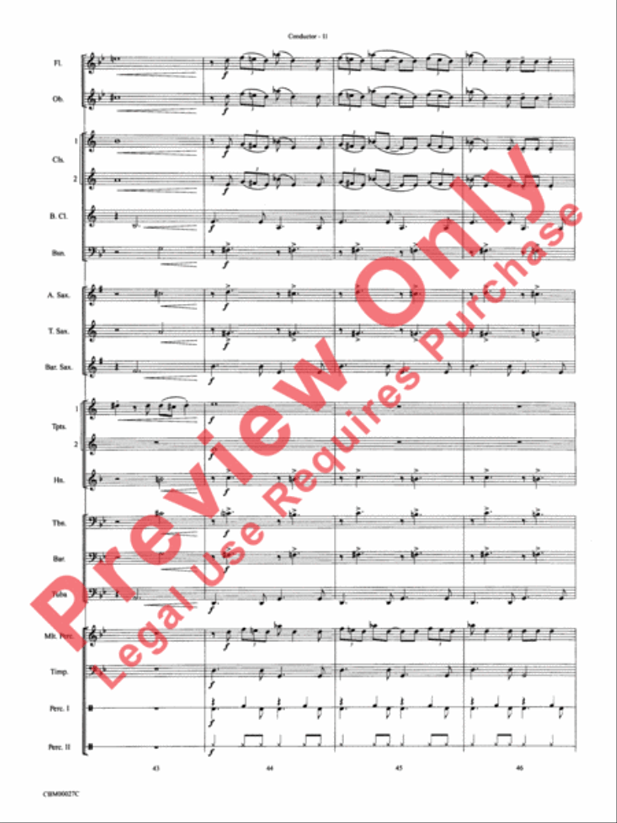 How the Grinch Stole Christmas Concert Band scores gallery preview page 14