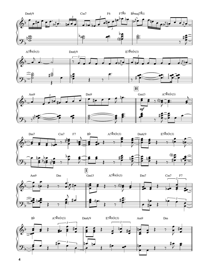 Blue In Green Blue In Green Piano Solo scores gallery preview page 4