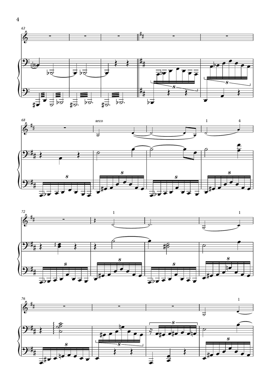 Ravel La Valse for violin and piano Violin Solo scores gallery preview page 4