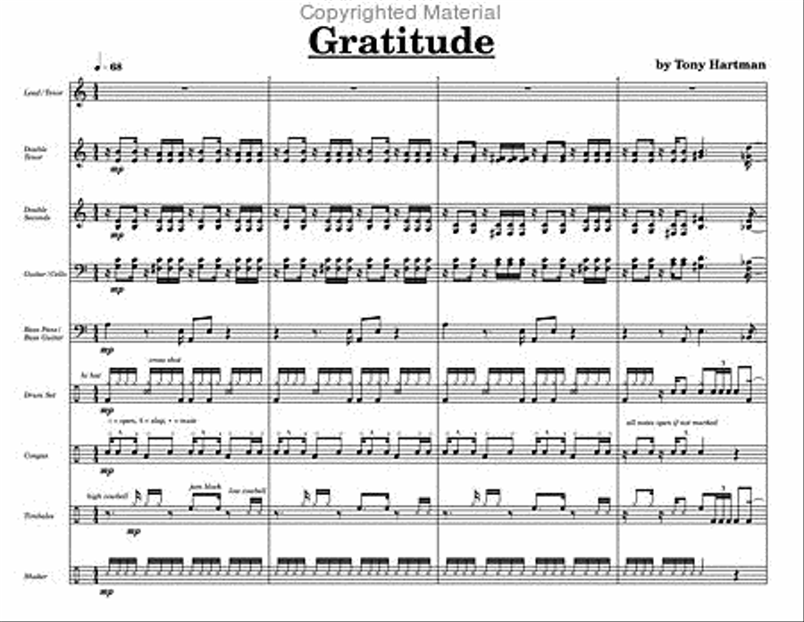 Gratitude Steel Drum Band scores gallery preview page 2