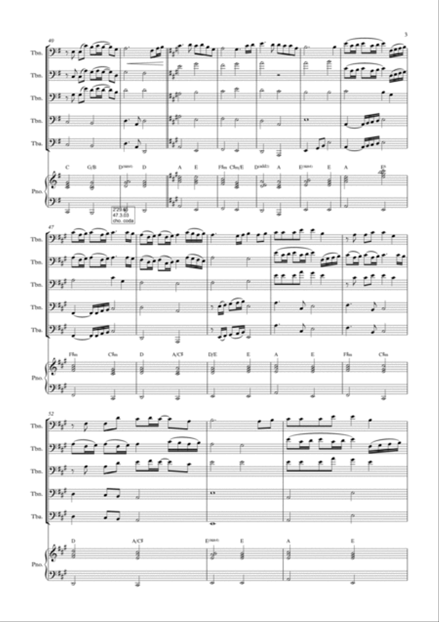 Beautiful In White Brass Ensemble scores gallery preview page 3