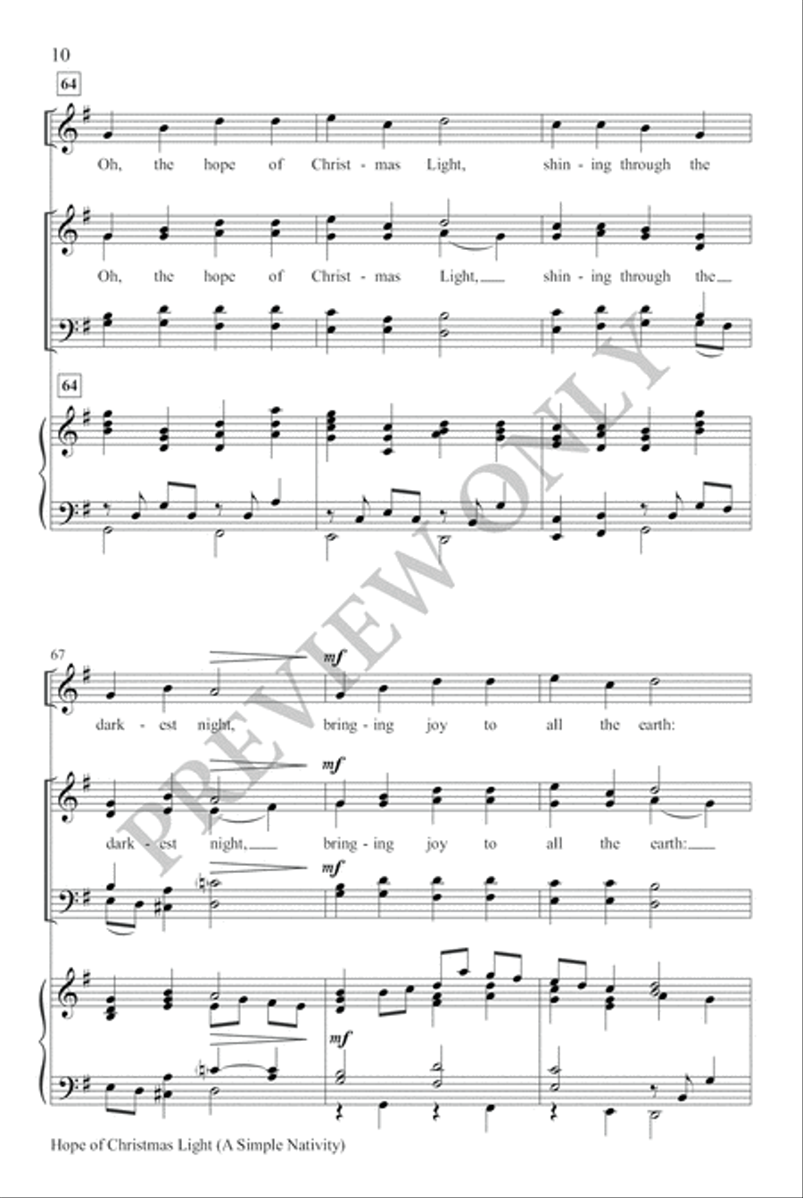 Hope of Christmas Light 4-Part scores gallery preview page 9