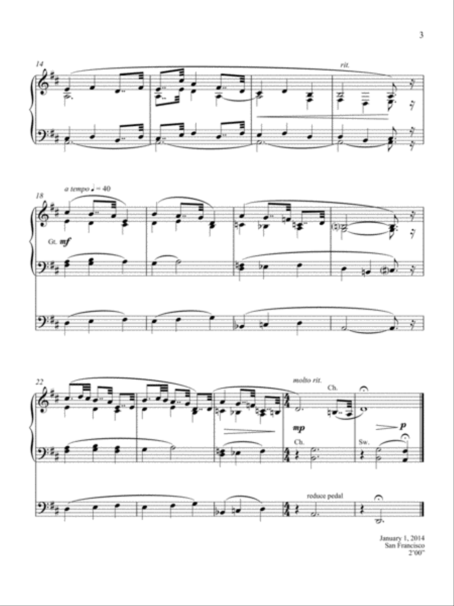 Chorale and Gigue Organ Solo scores gallery preview page 2