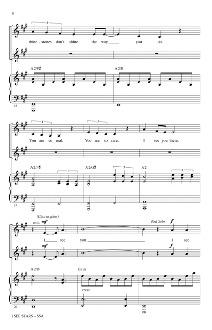 I See Stars (from Mean Girls: The Broadway Musical) (arr. Mark Brymer) SSA scores gallery preview page 3
