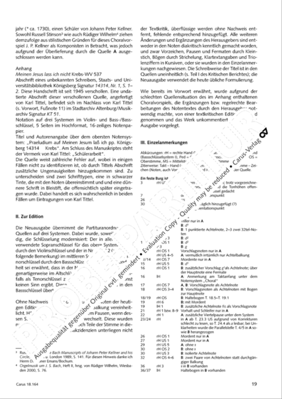 Krebs: Four Chorale Preludes Organ Solo scores gallery preview page 20