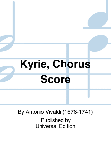 Kyrie, Chorus Score