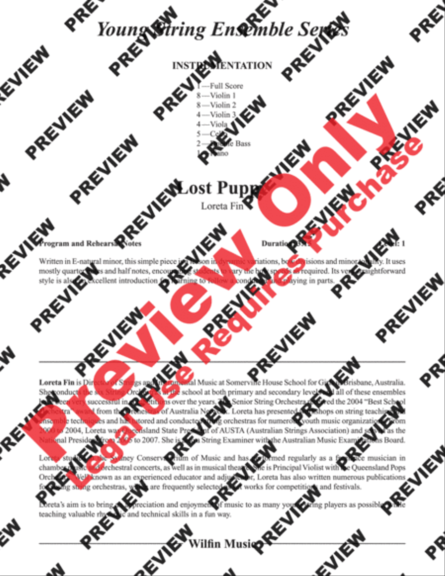 Lost Puppy Lost Puppy String Orchestra scores gallery preview page 2