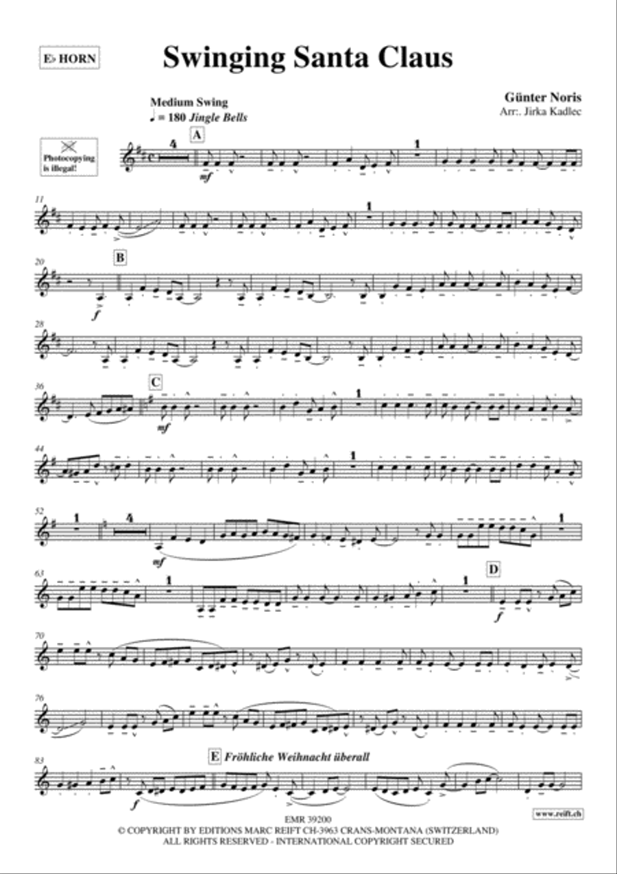 Swinging Santa Claus Swinging Santa Claus Horn scores gallery preview page 2