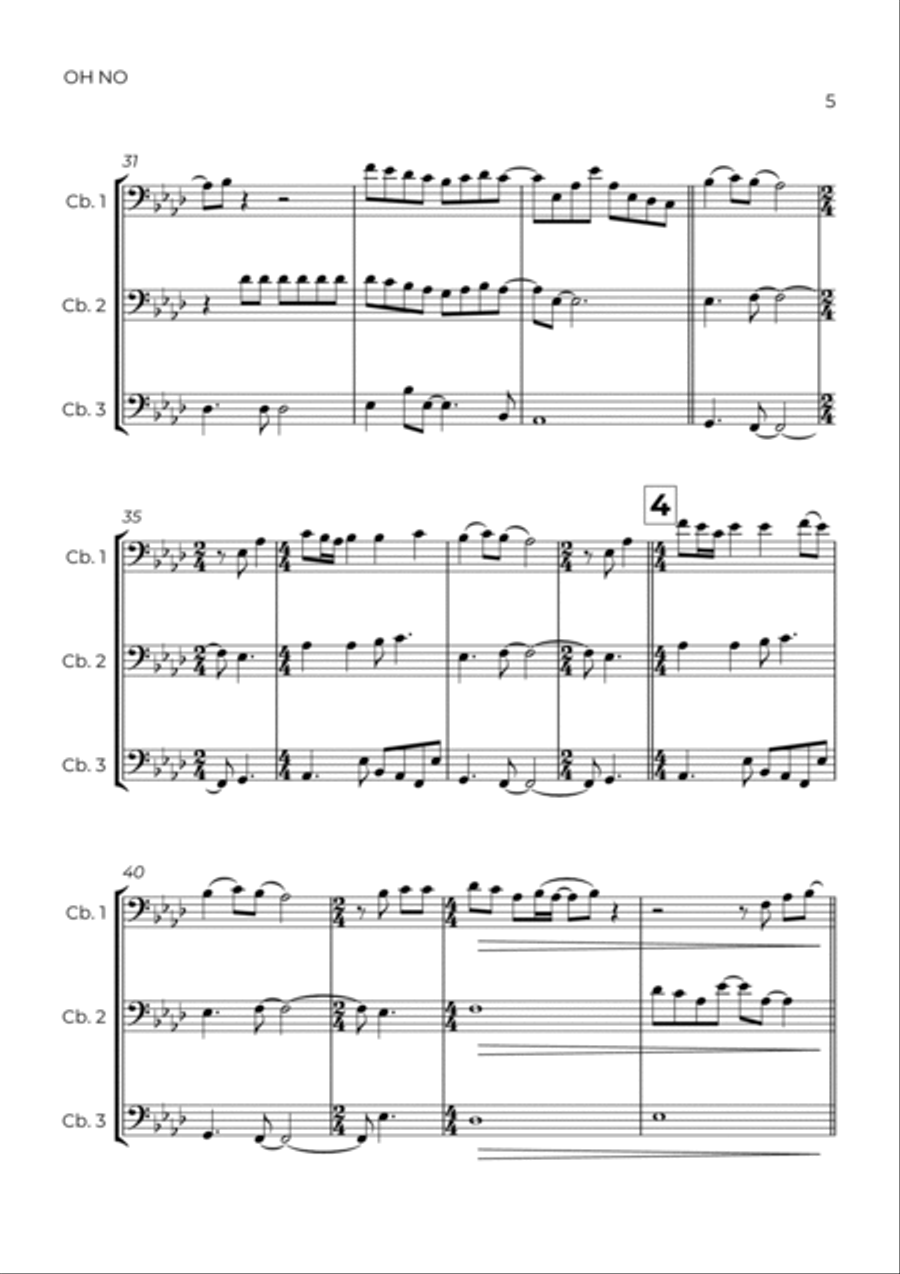 Oh No String Trio scores gallery preview page 5