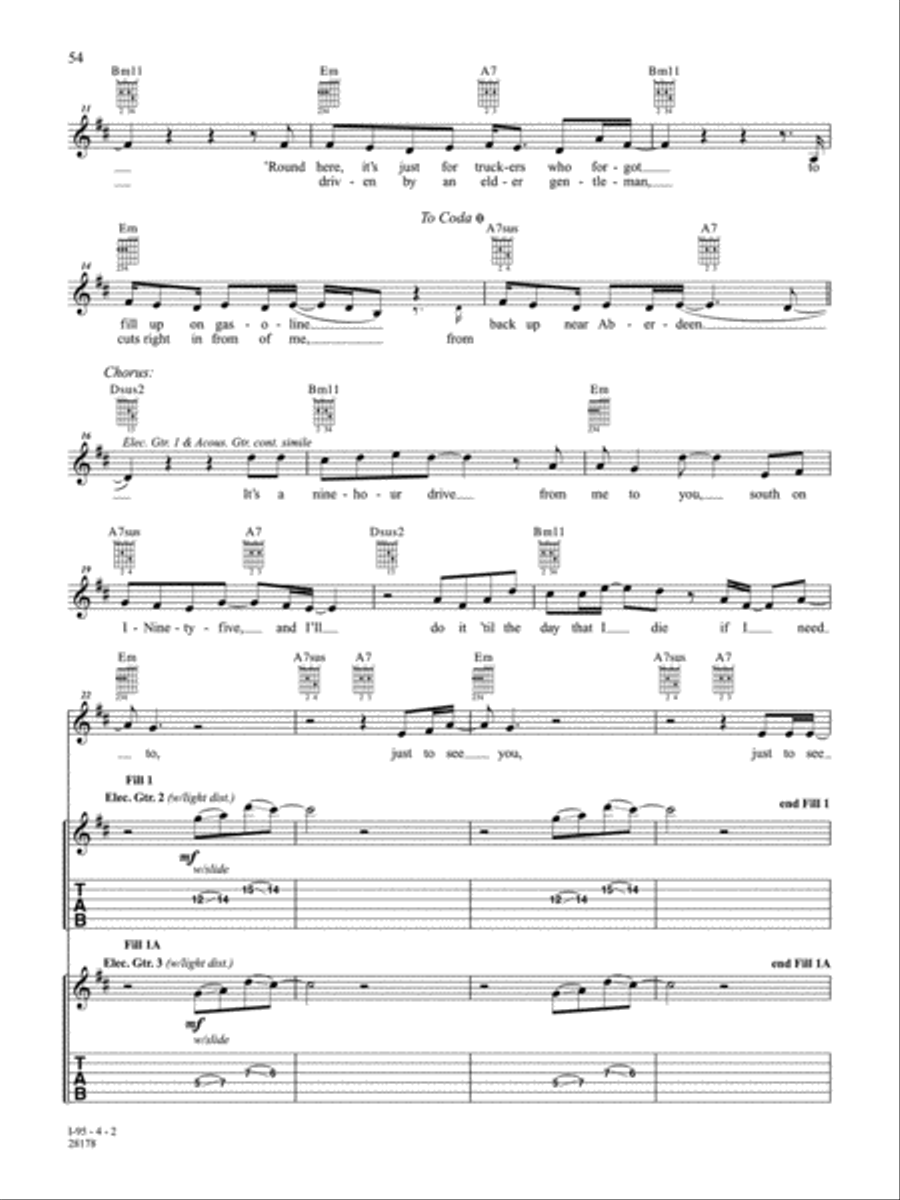I-95 Guitar Tablature scores gallery preview page 2