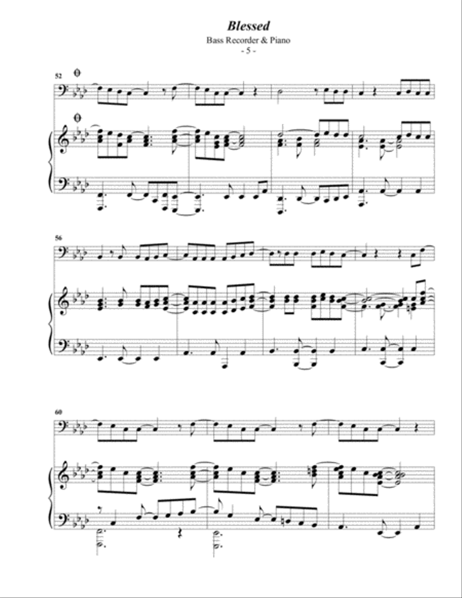 Blessed Bass Recorder scores gallery preview page 5