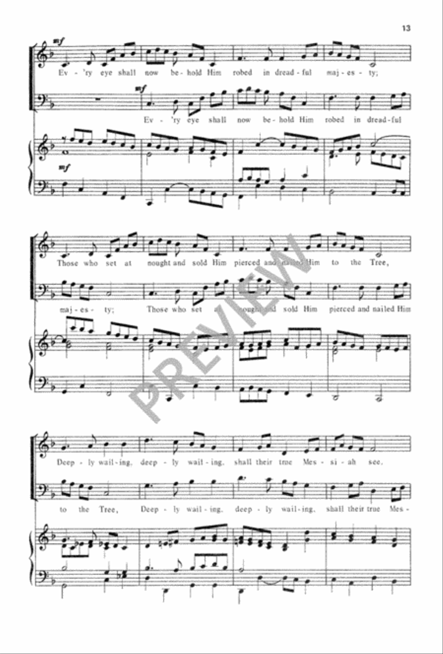 Three Canonic Anthems for Advent 3-Part scores gallery preview page 14