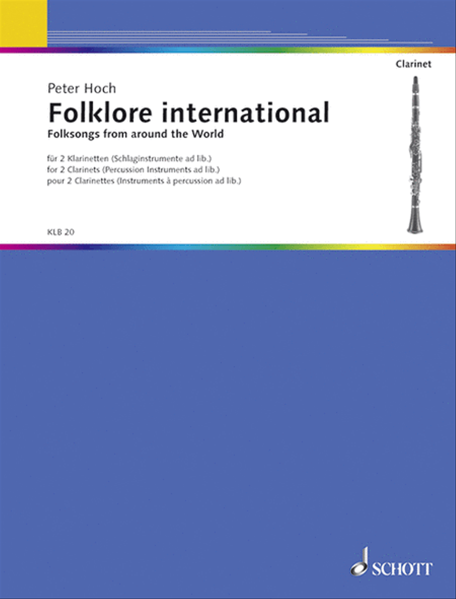 Folklore international Clarinet Duet scores gallery preview page 1