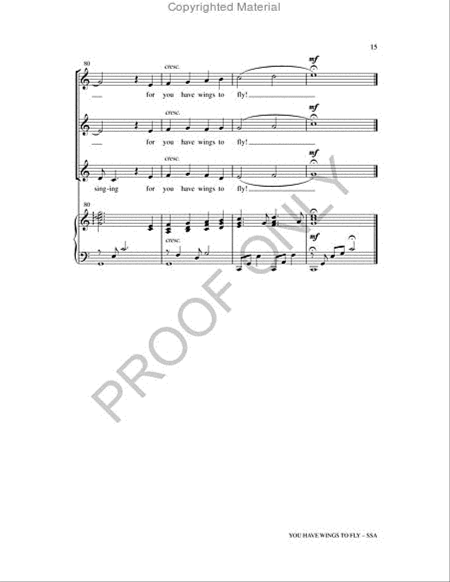 You Have Wings To Fly 3-Part scores gallery preview page 15