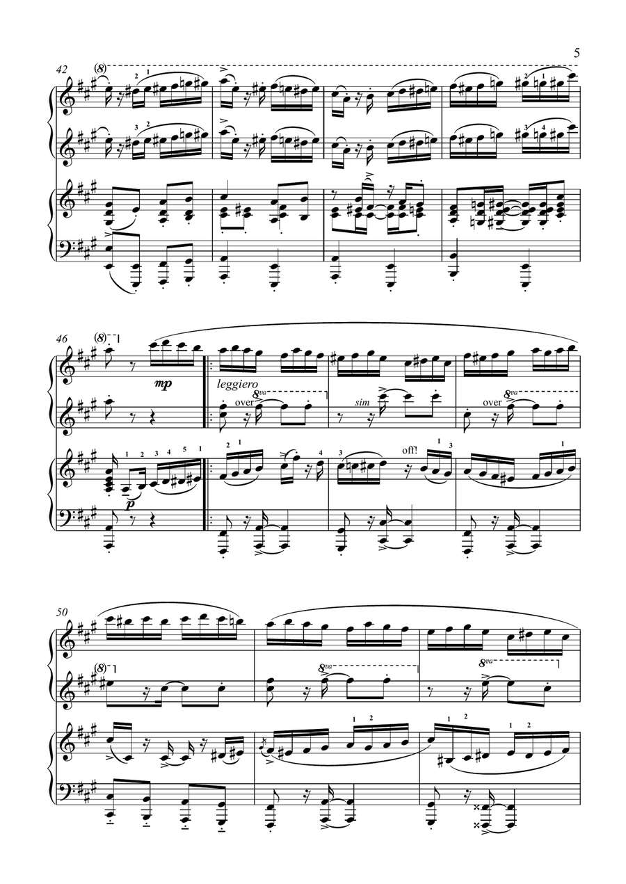 Samba..alla..Turca (Piano Duet - Four Hands) Piano Duet scores gallery preview page 5