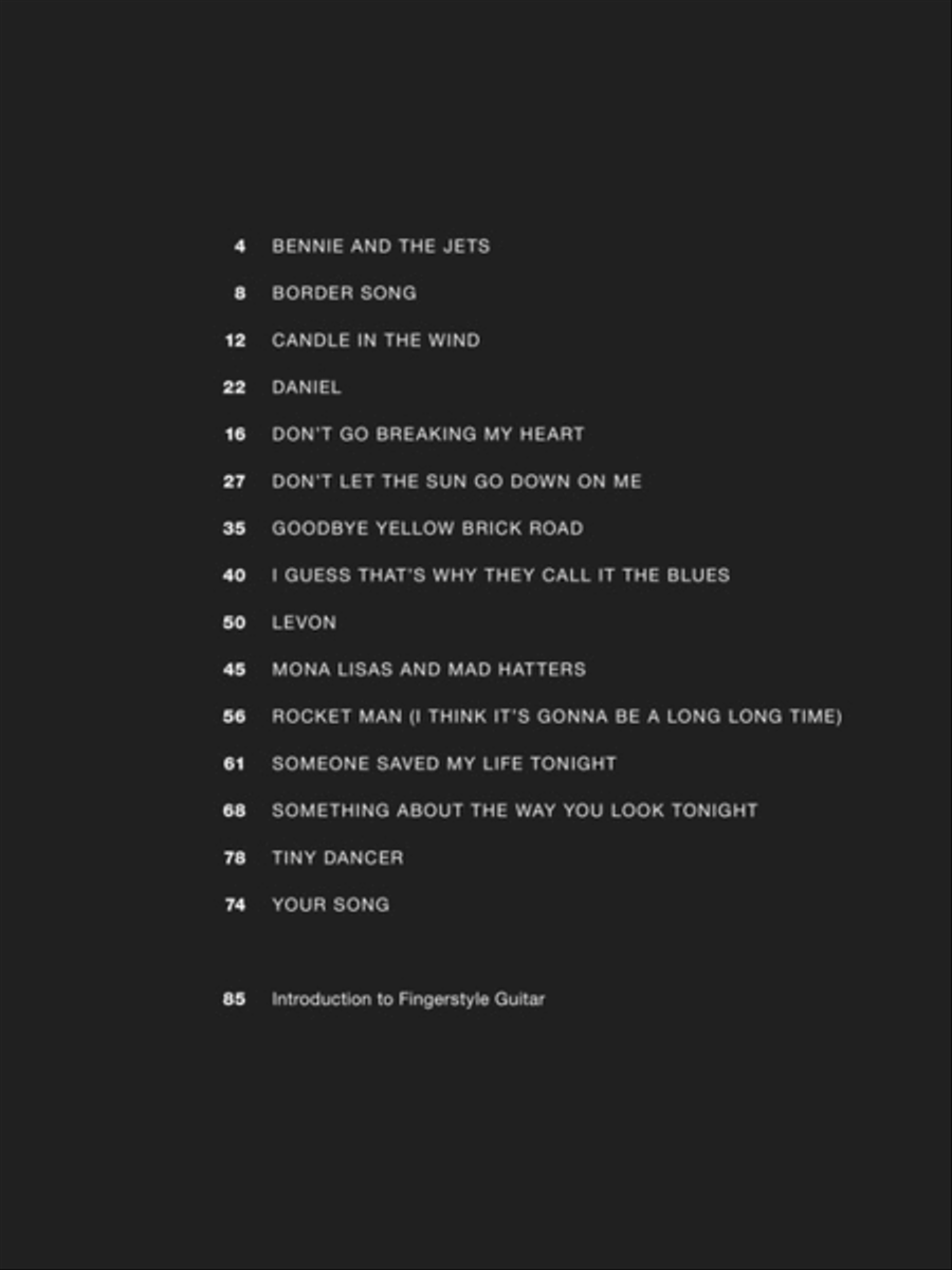 Fingerpicking Elton John Electric Guitar scores gallery preview page 2