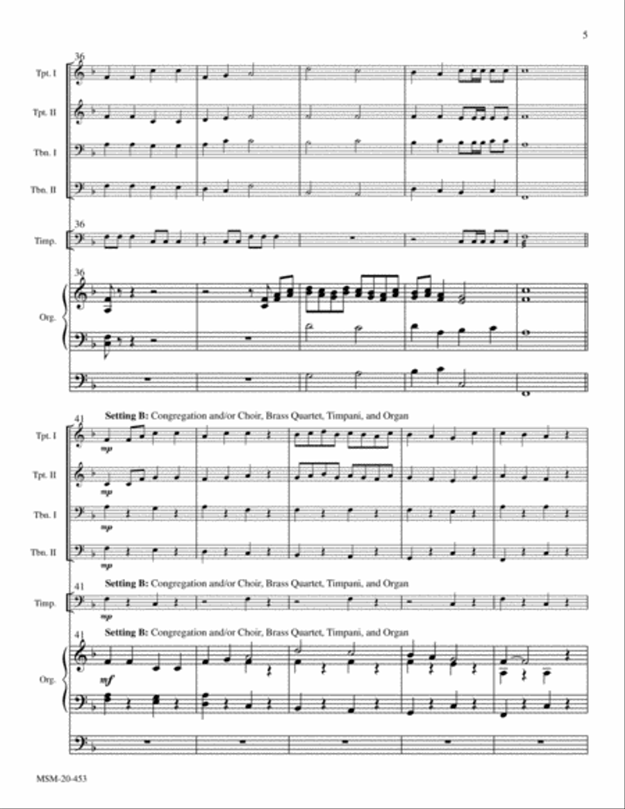 Come, You Faithful, Raise the Strain Choir scores gallery preview page 5