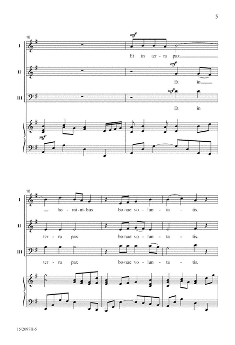 Et In Terra Pax 3-Part scores gallery preview page 6