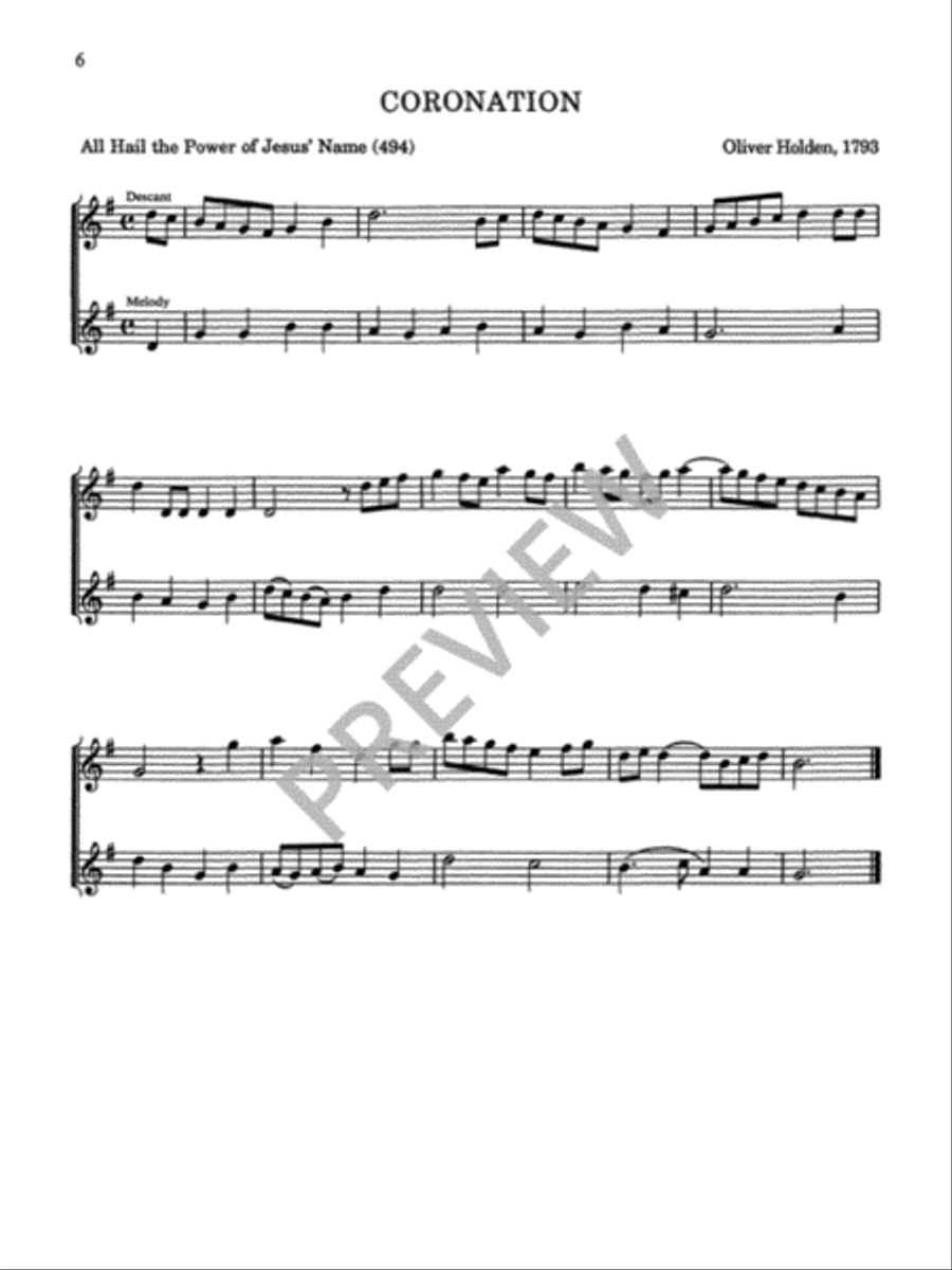 Twenty-Six Hymn Descants on Familiar Hymn-Tunes Trumpet scores gallery preview page 8