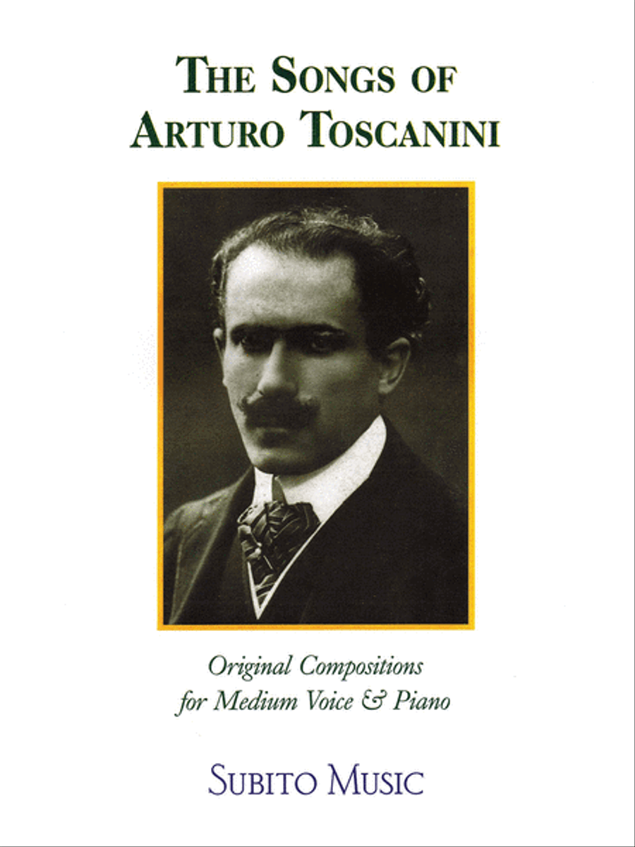 The Songs of Arturo Toscanini Medium Voice scores gallery preview page 1