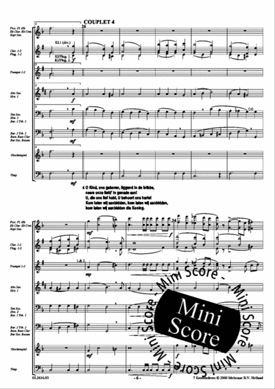 7 Kerstliederen Men's Choir scores gallery preview page 7