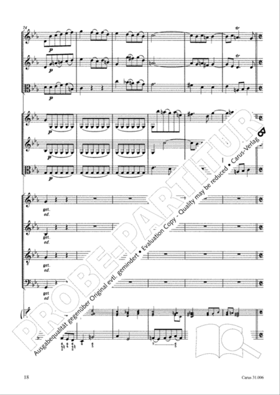 Stay with us, for it draws on toward evening (Bleib bei uns, denn es will Abend werden) 4-Part scores gallery preview page 19