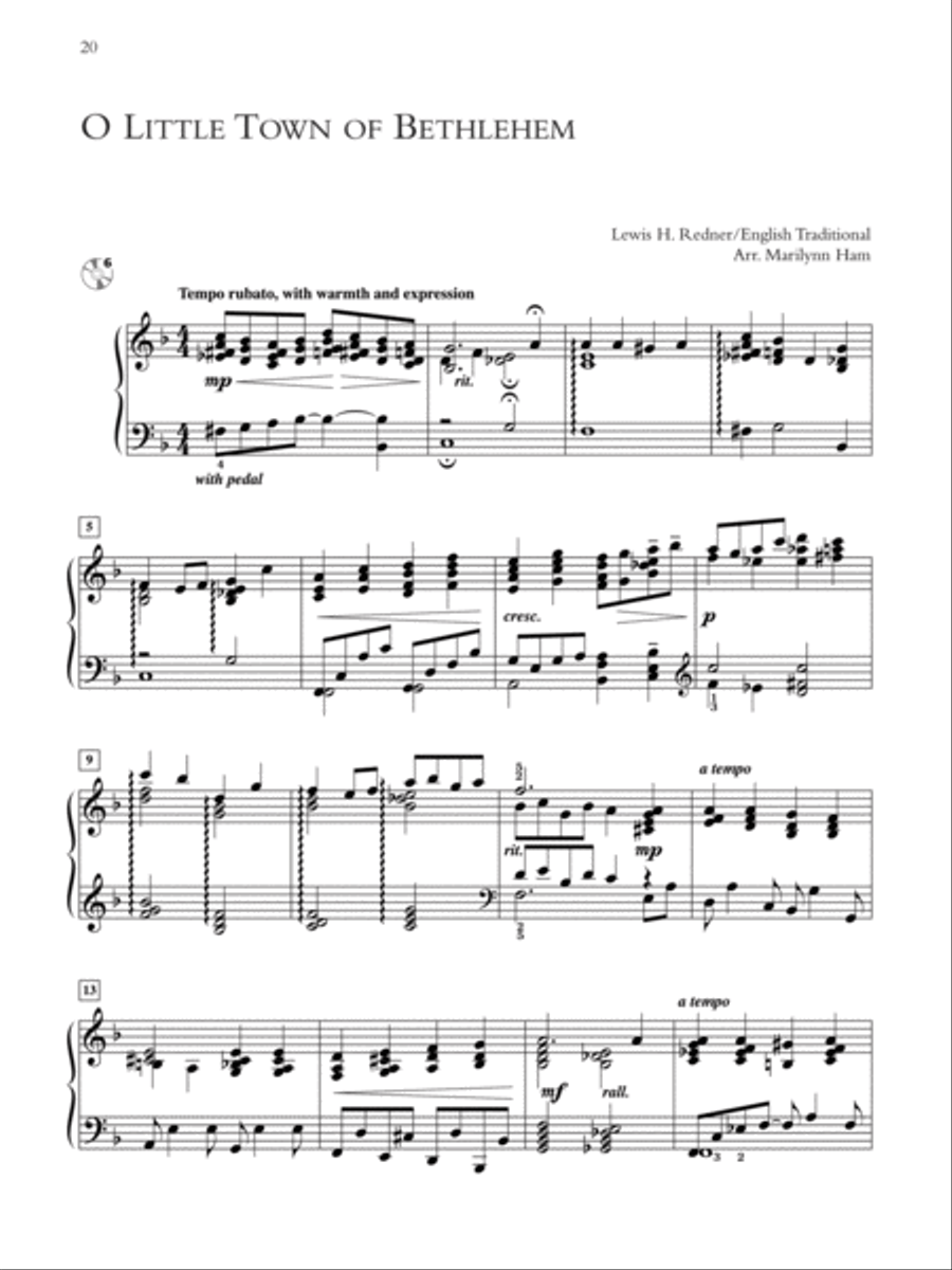 Glory to the Newborn King Piano Solo scores gallery preview page 7