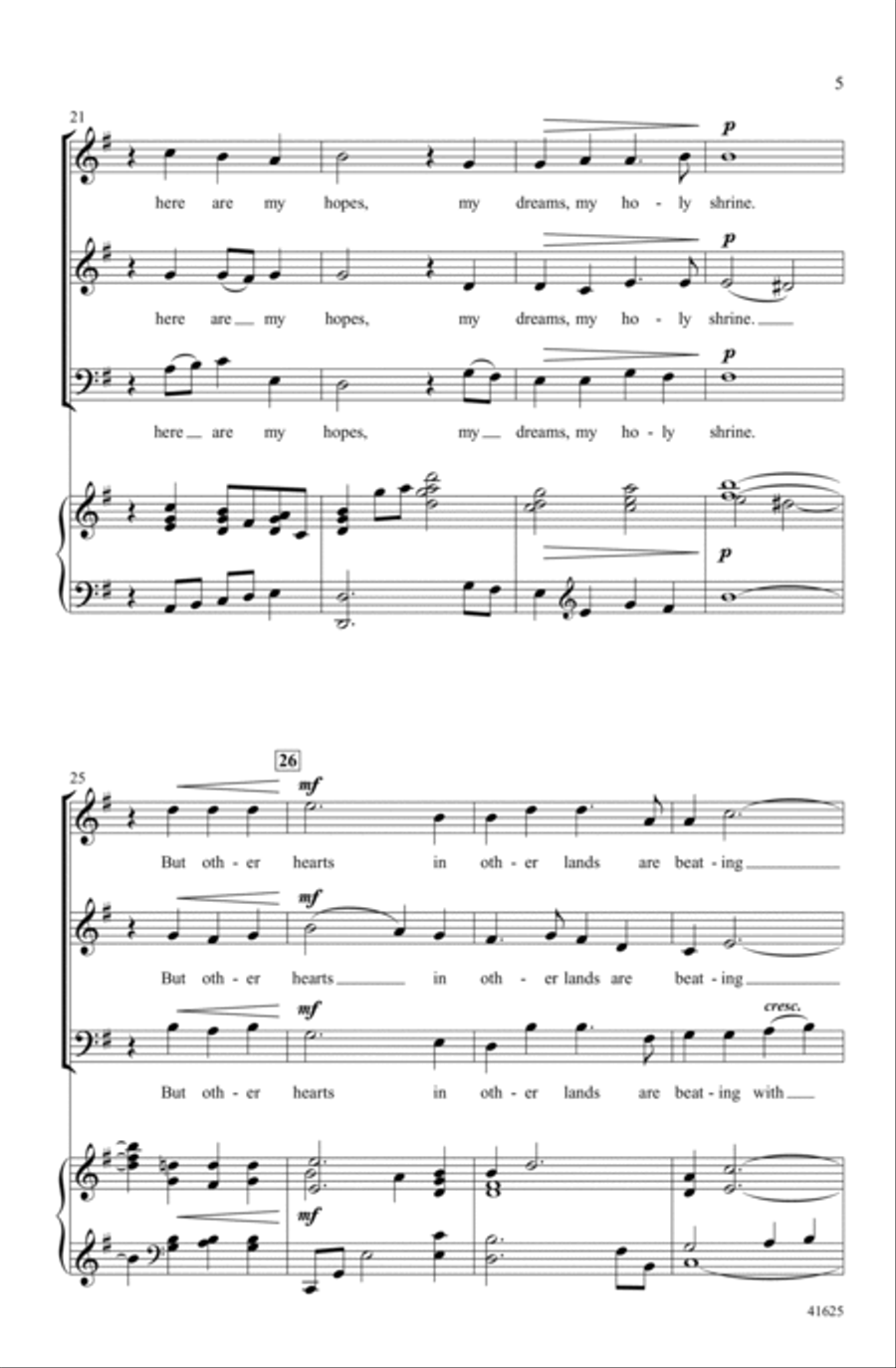 Song of Peace Song of Peace Choir scores gallery preview page 4
