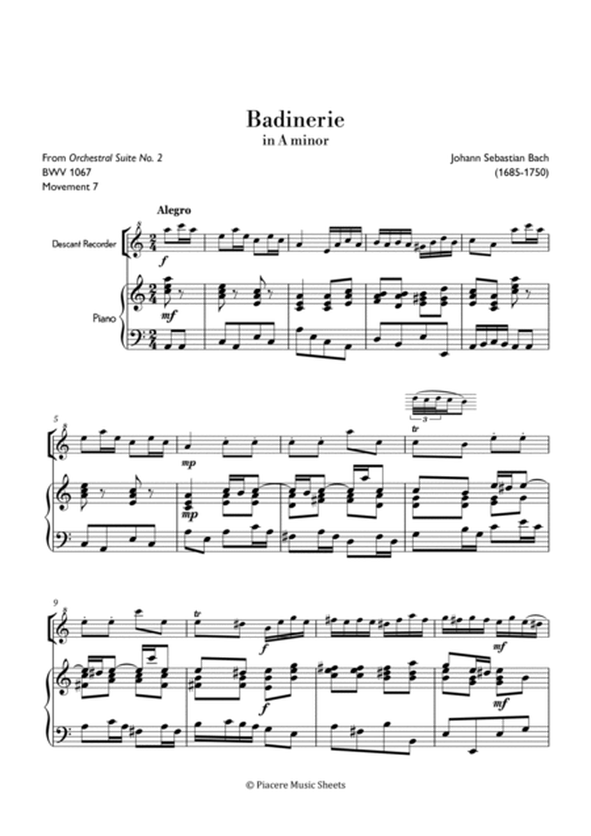 J.S. Bach - Badinerie (from orchestral suite) in A Minor - Intermediate image number null