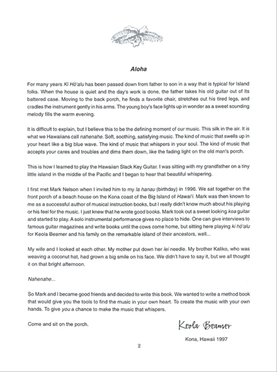 Learn to Play Hawaiian Slack-Key Guitar Guitar scores gallery preview page 8