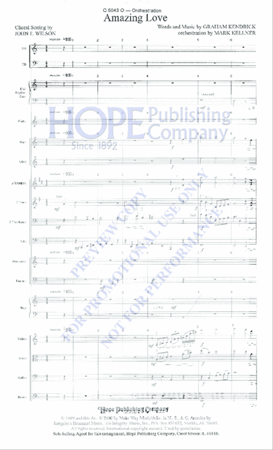 Amazing Love 4-Part scores gallery preview page 2