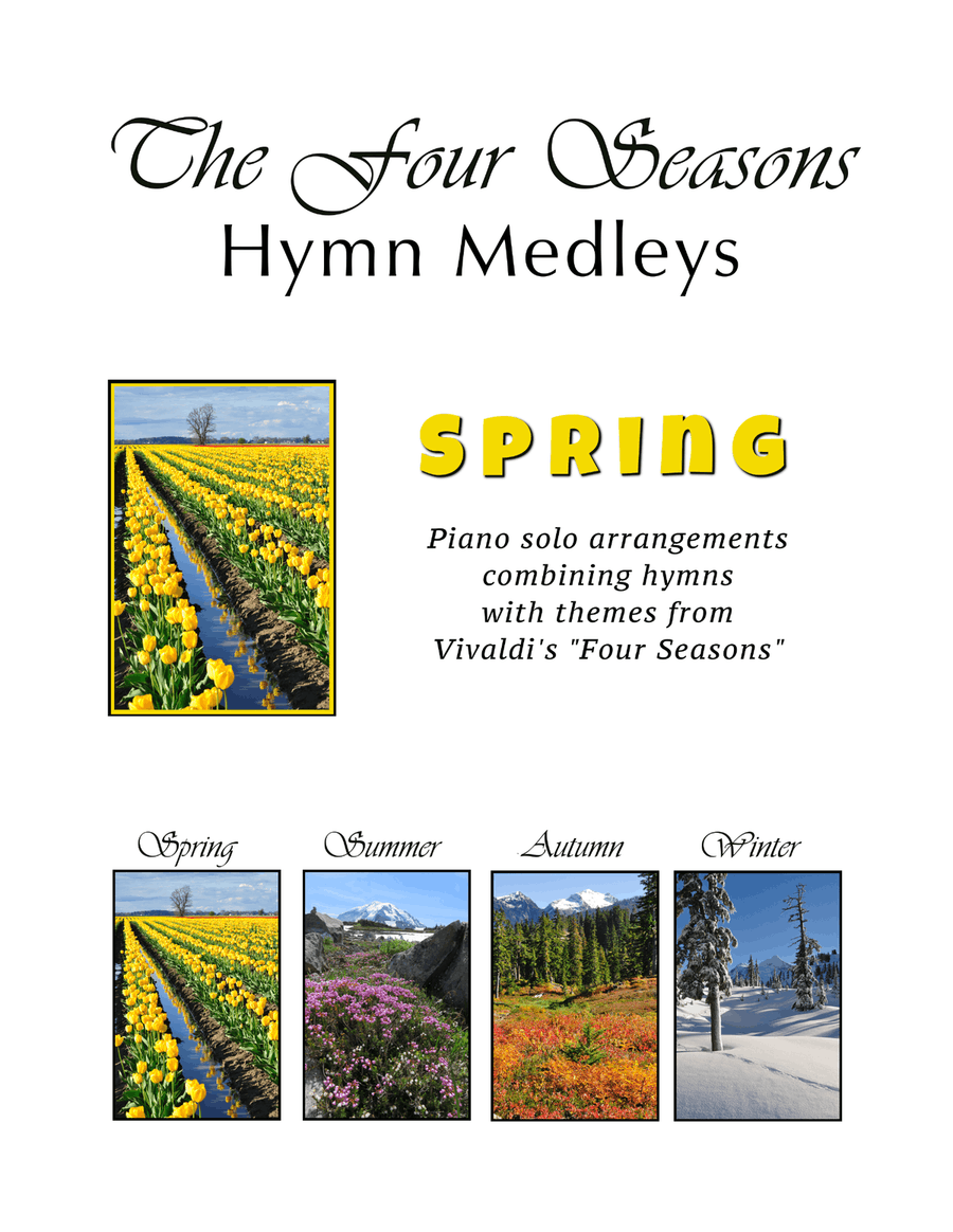 SPRING - The Four Seasons Hymn Medleys Collection (3 Piano Solos) Piano Solo scores gallery preview page 1