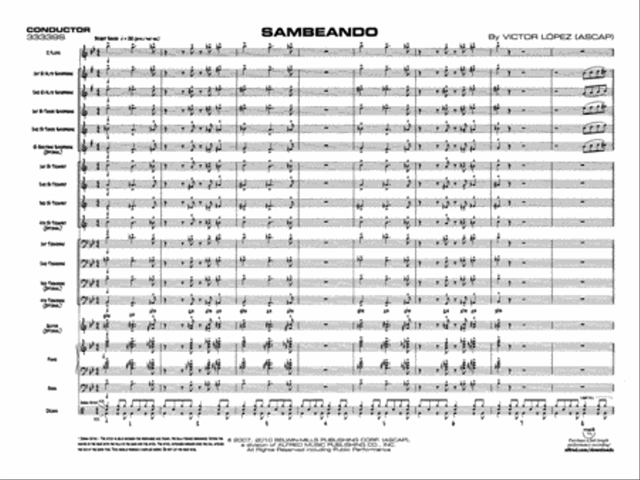 Sambeando Jazz Ensemble scores gallery preview page 20