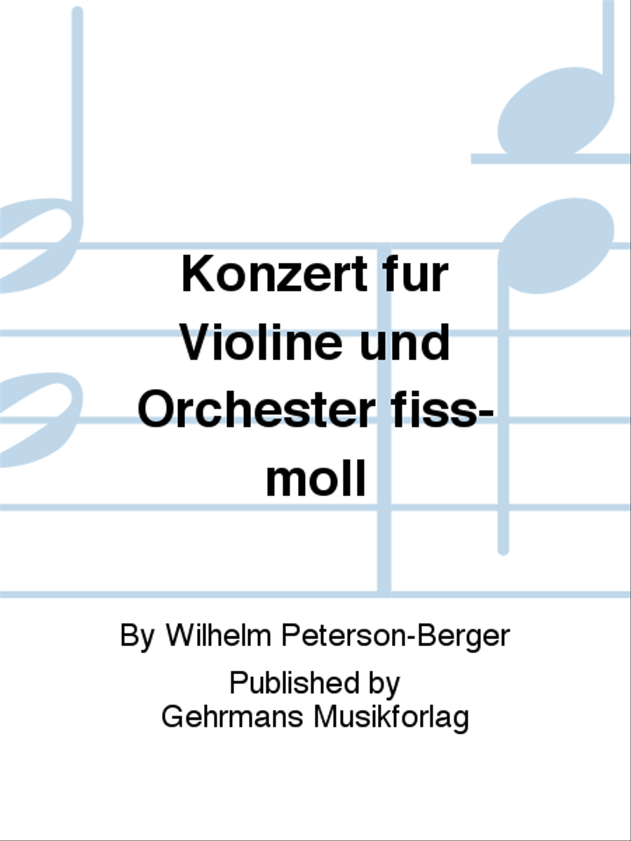 Konzert fur Violine und Orchester fiss-moll Orchestra scores gallery preview page 1