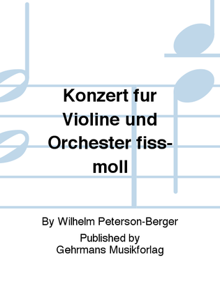 Konzert fur Violine und Orchester fiss-moll