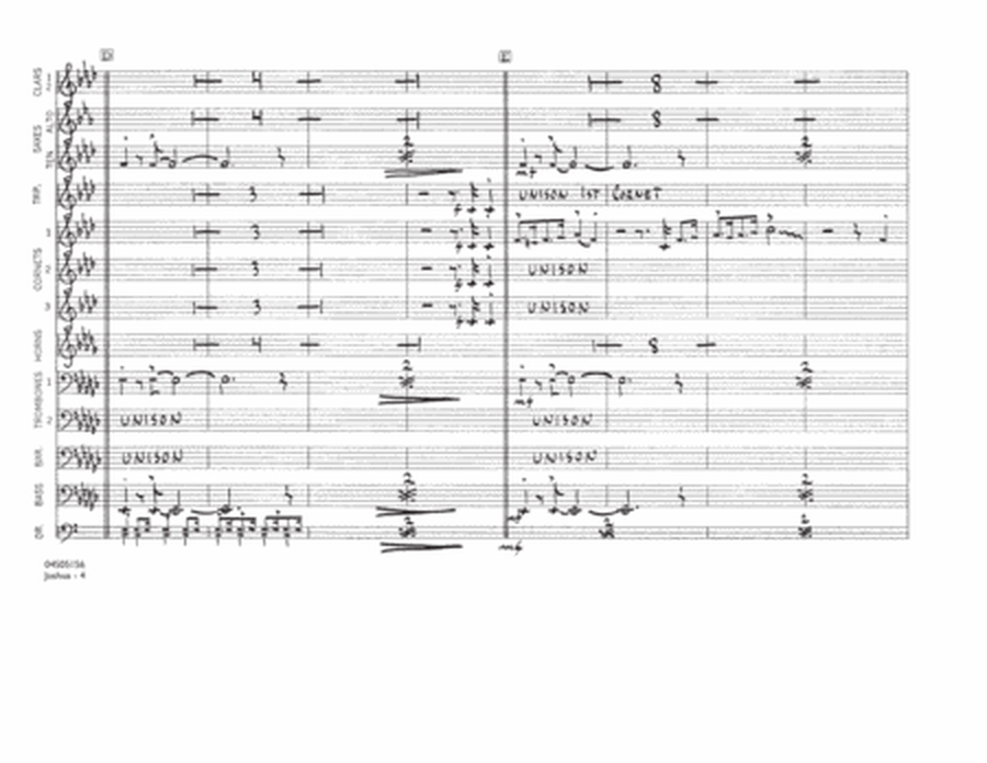 Joshua - Conductor Score (Full Score)