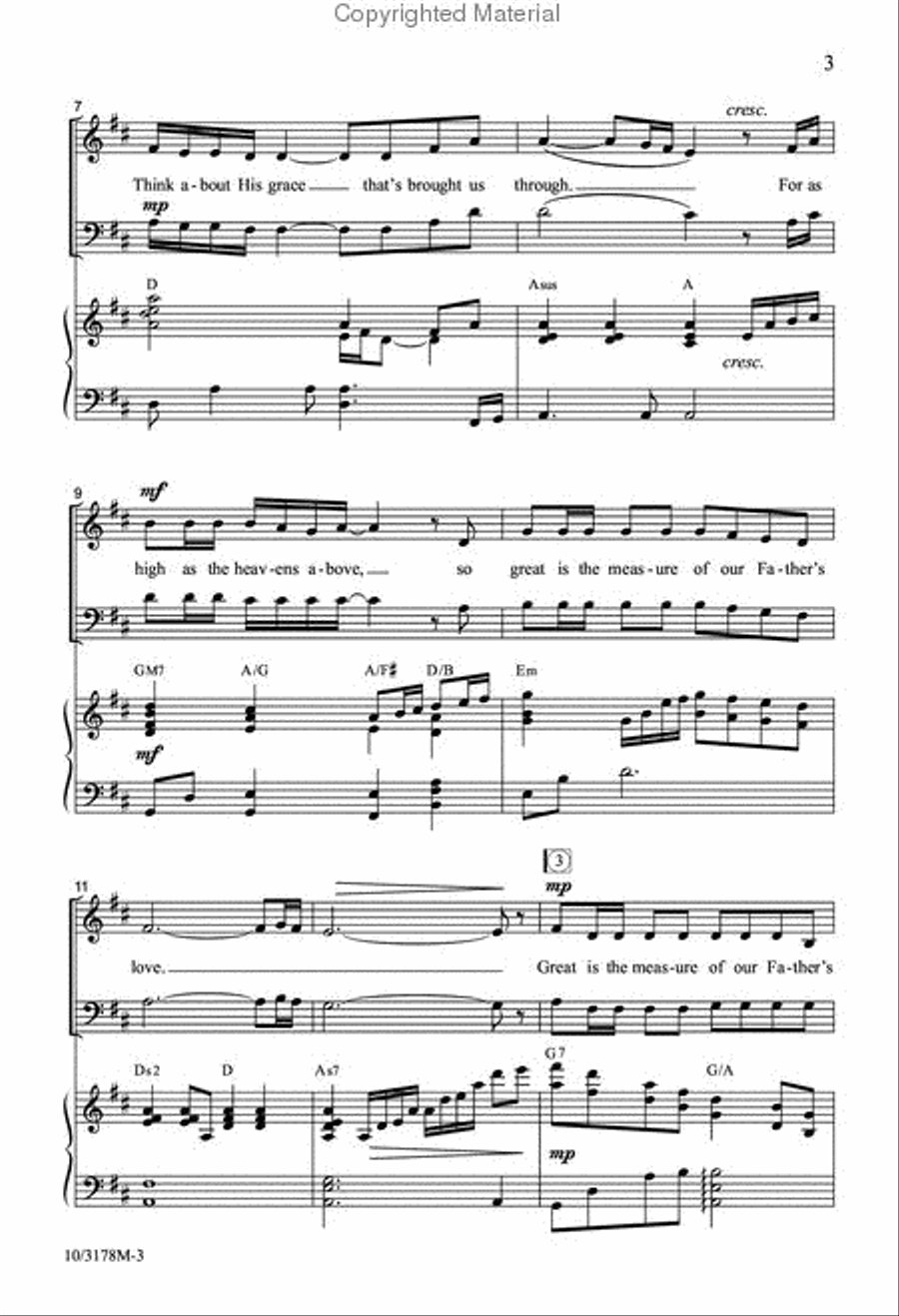 Think About His Love Think About His Love 3-Part scores gallery preview page 3