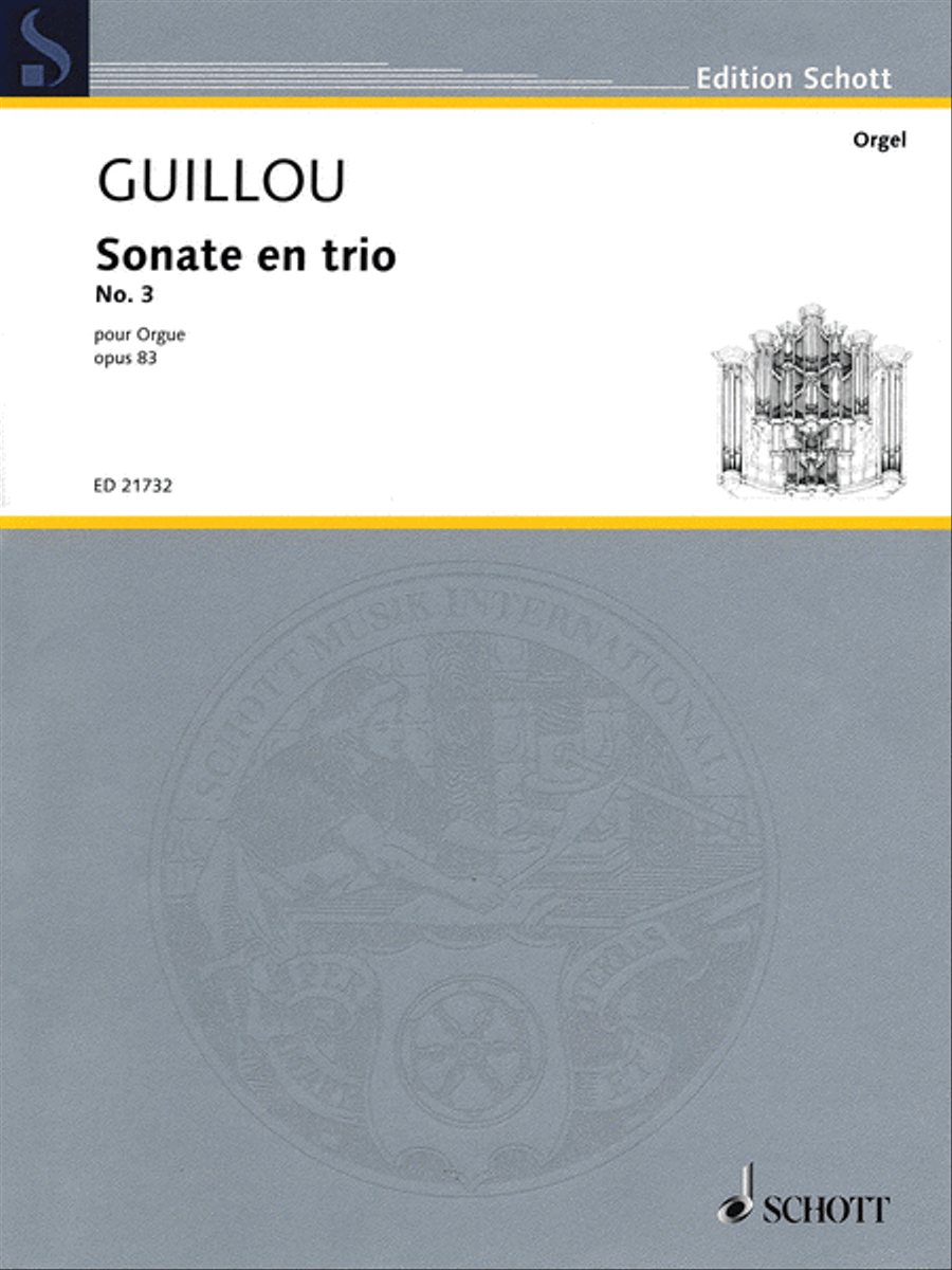 Sonate en trio No. 3, Op. 83 Organ scores gallery preview page 1