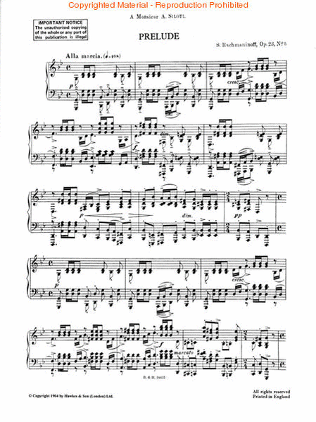 Prelude in G minor, Op. 23, No. 5