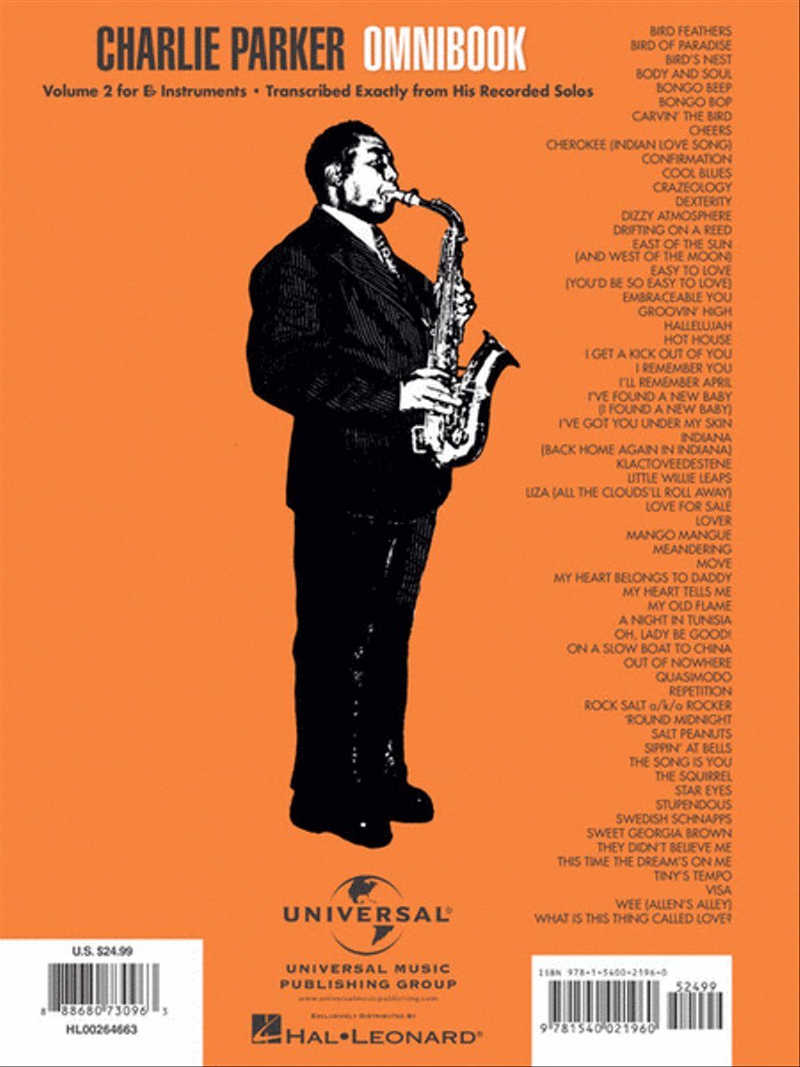 Charlie Parker Omnibook – Volume 2 E-Flat Instrument scores gallery preview page 9