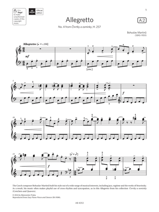 Allegretto (Grade 7, list A2, from the ABRSM Piano Syllabus 2023 & 2024)