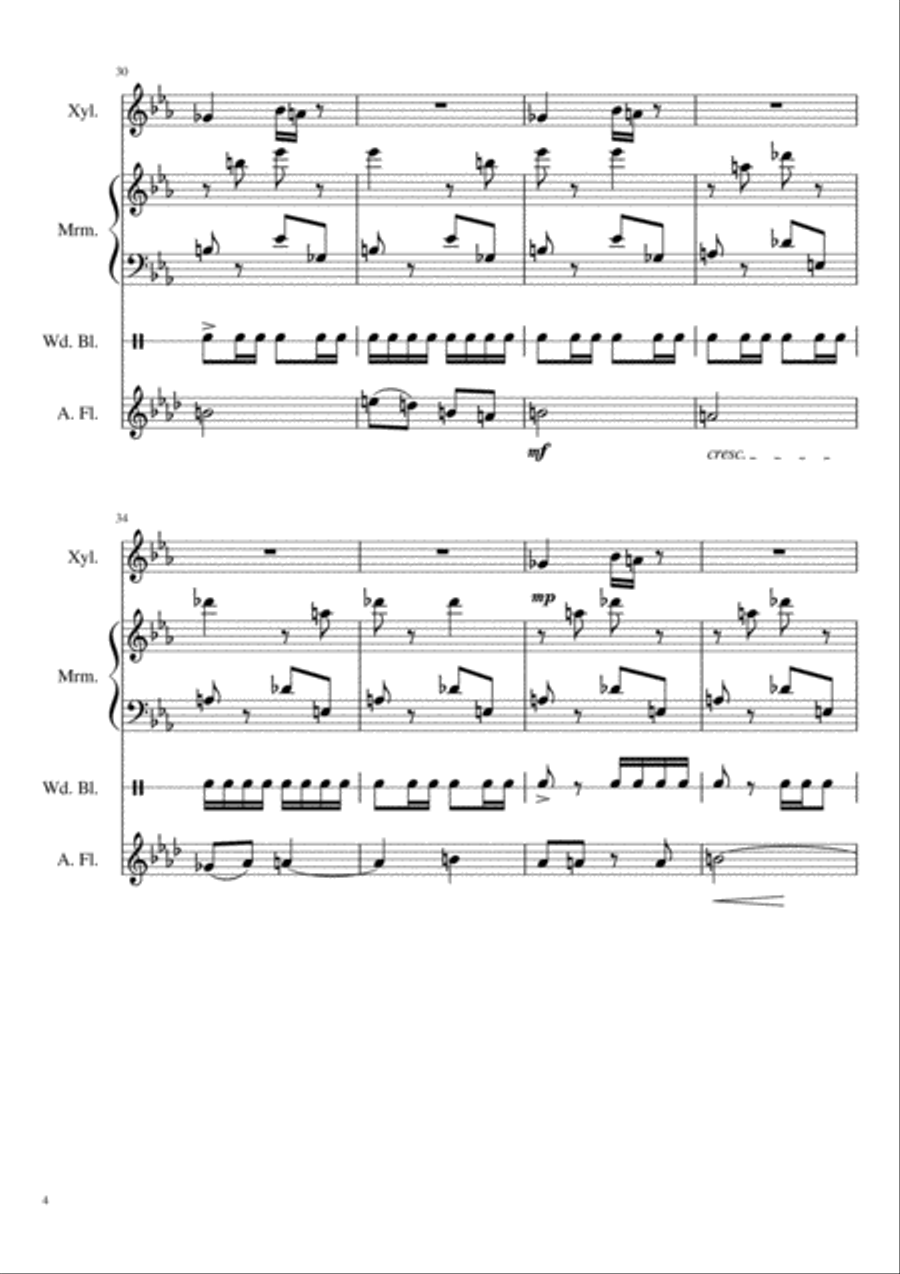 ANANGULA - an Australian Piece Percussion Ensemble scores gallery preview page 4